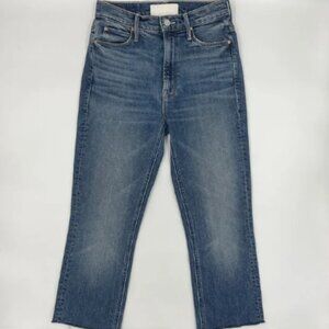 Mother Superior The Dazzler in Cowboys Don’t Cry Wash Crop Fray Raw Hem 24